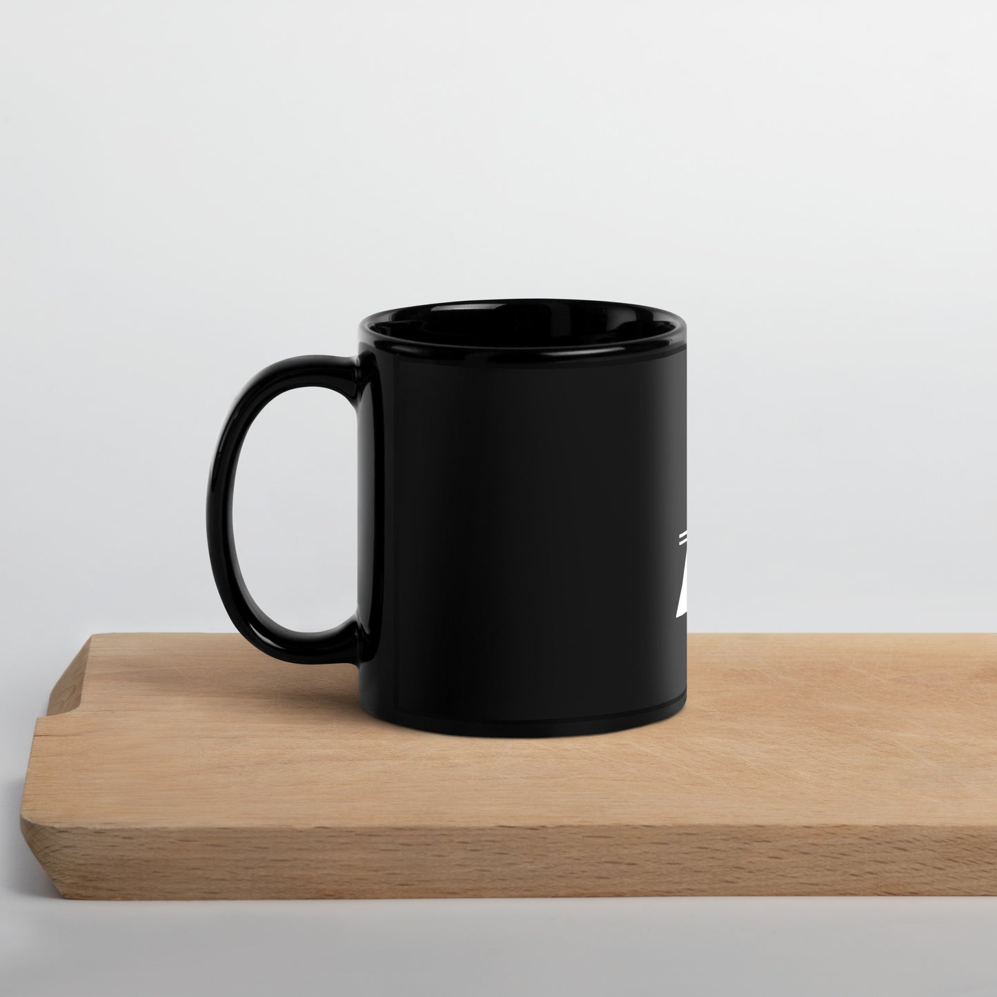 "Local Astronauts" Logo Black Glossy Mug