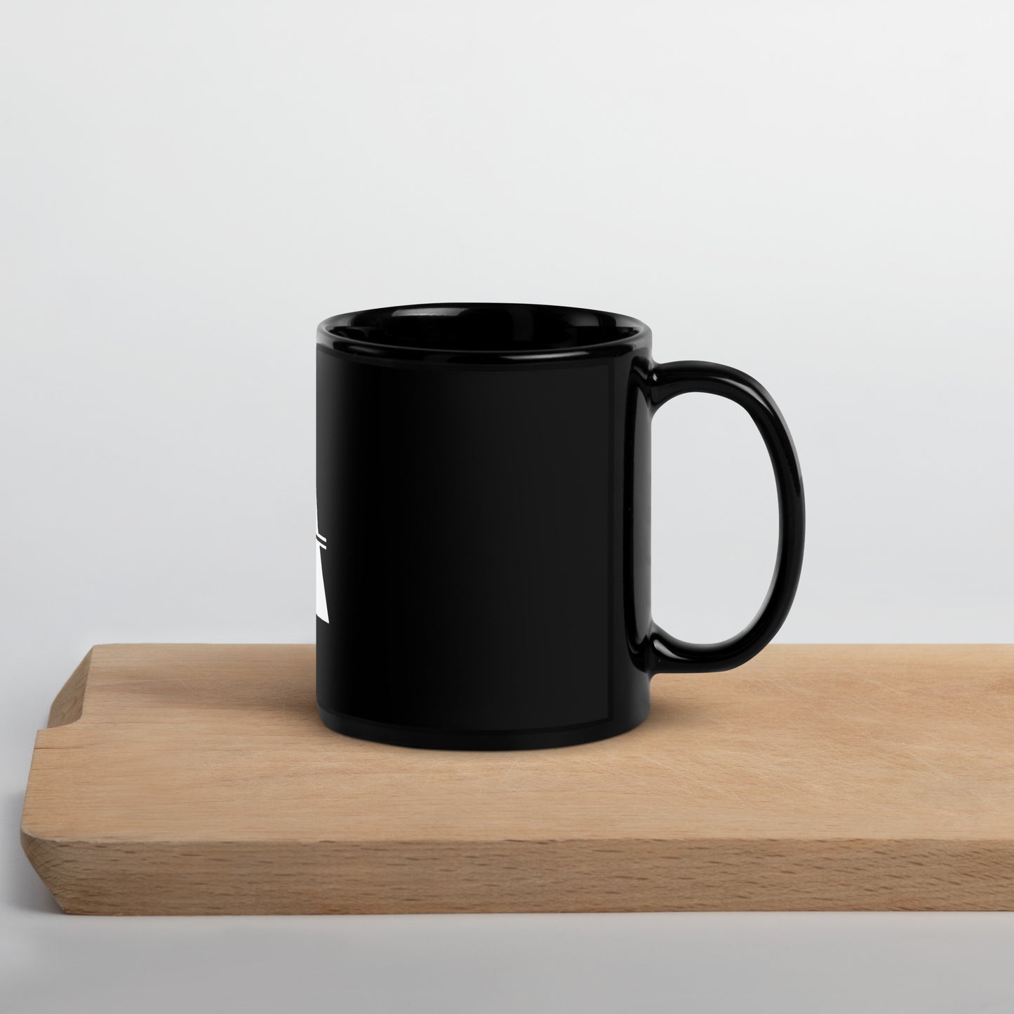 "Local Astronauts" Logo Black Glossy Mug