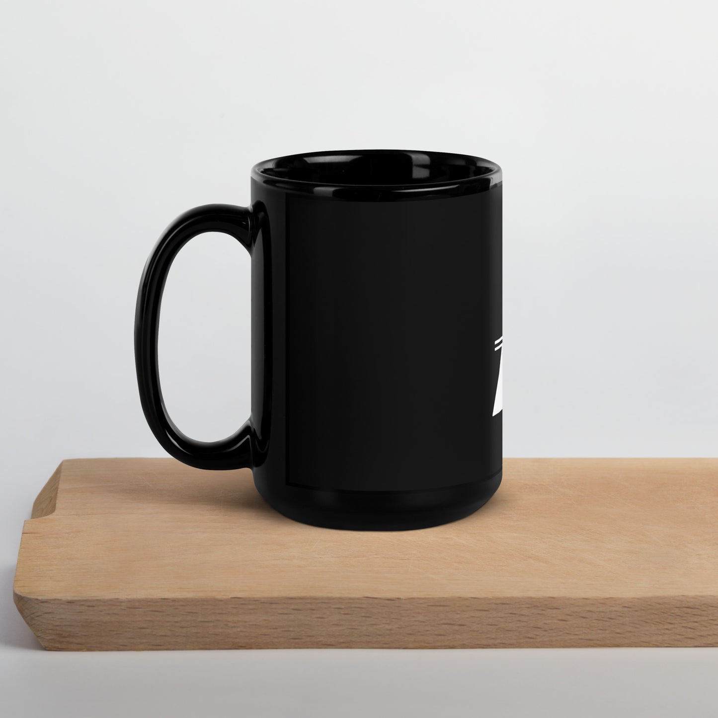 "Local Astronauts" Logo Black Glossy Mug