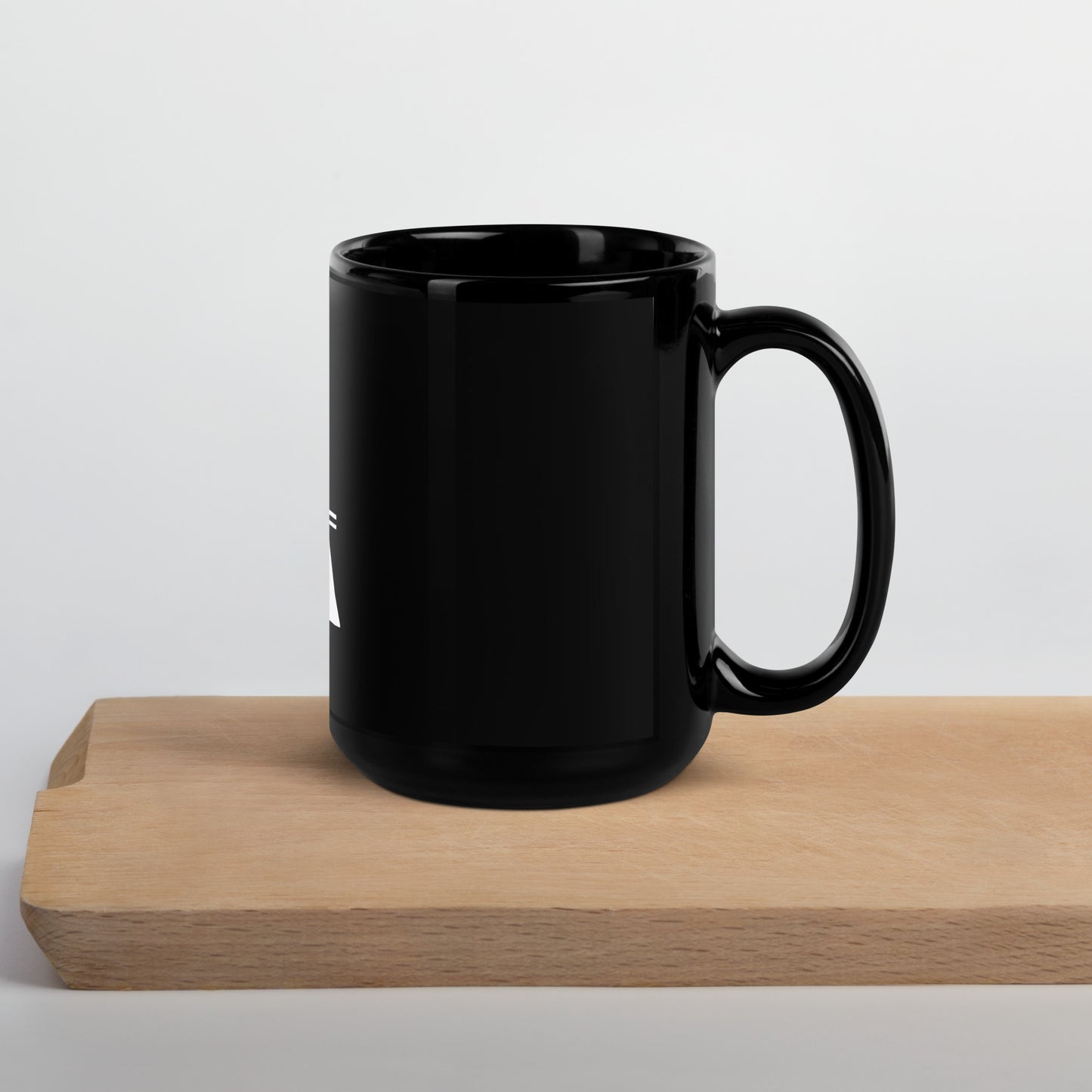 "Local Astronauts" Logo Black Glossy Mug