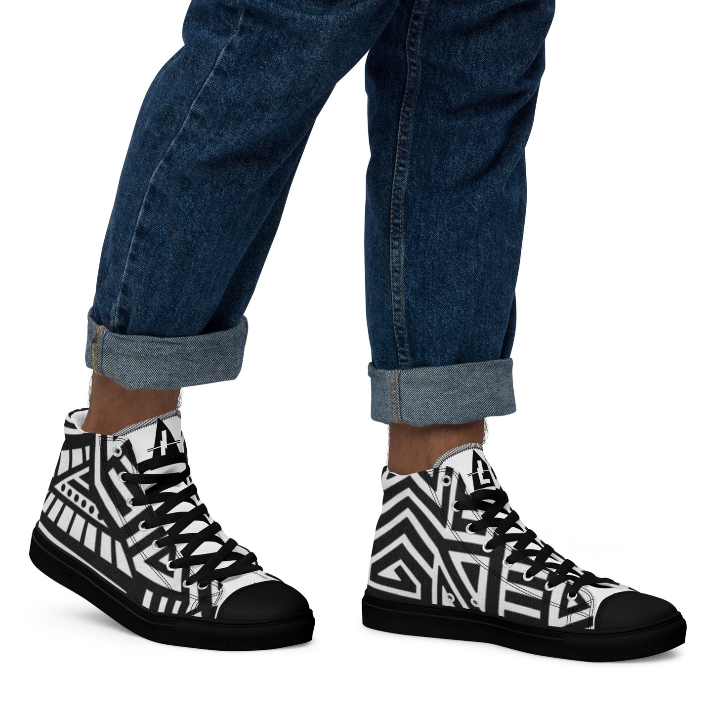 "AFRKA" Men’s High Top Canvas Shoes